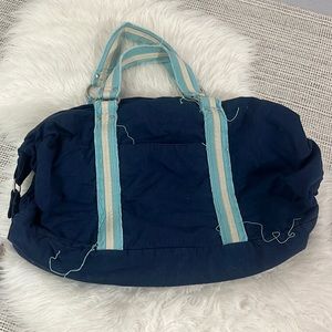 Old navy blue duffel